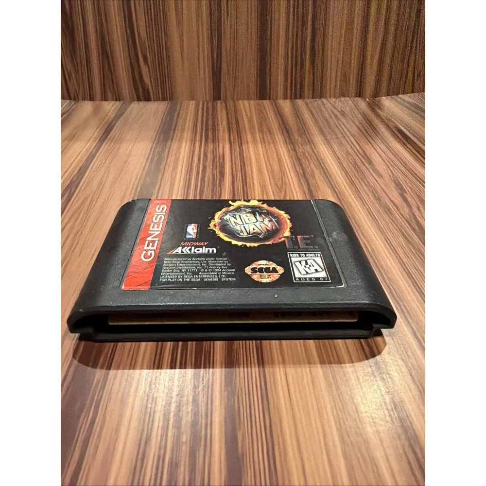 NBA Jam Sega Genesis Authentic Original Game Cartridge Midway Acclaim